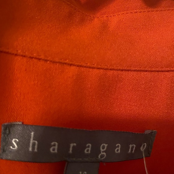 Sharango burnt Orange sleeveless Dress with belt -Size 14 - Picture 3 of 3
